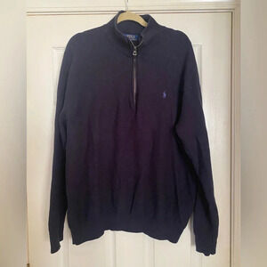 Ralph Lauren French Rib Half Zip Top